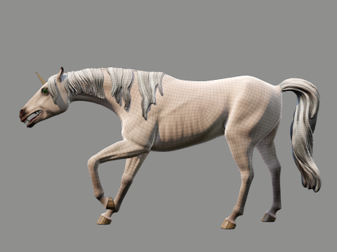 Unicorno Modello 3D
