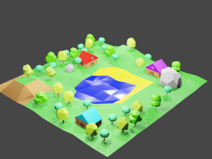 landscape 3Dモデル
