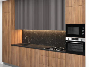 modern kitchen with island 03 3D Model
