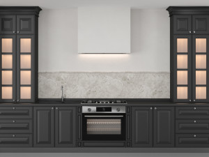 classic kitchen 04 3D Model