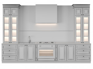 classic kitchen 04 3D Модель