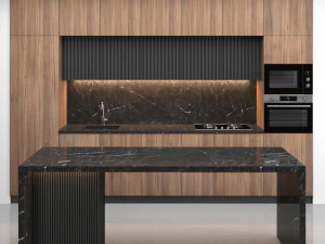 द्वीप 07 के साथ आधुनिक रसोई 3D मॉडल