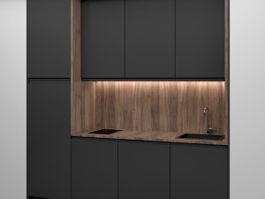 small modern kitchen 08 3D Модель