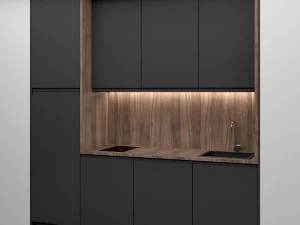 small modern kitchen 08 3D Model