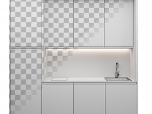 small modern kitchen 08 3D Модель