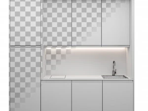 small modern kitchen 08 3D Model