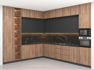 modern kitchen 09 3D Model