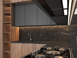 modern kitchen 09 Modelo 3D