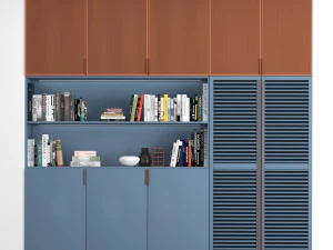 cabinet with shelves 01 3D Model