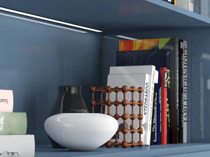 cabinet with shelves 01 3D Model
