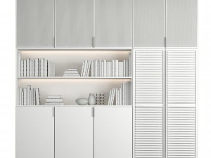 cabinet with shelves 01 3D Model