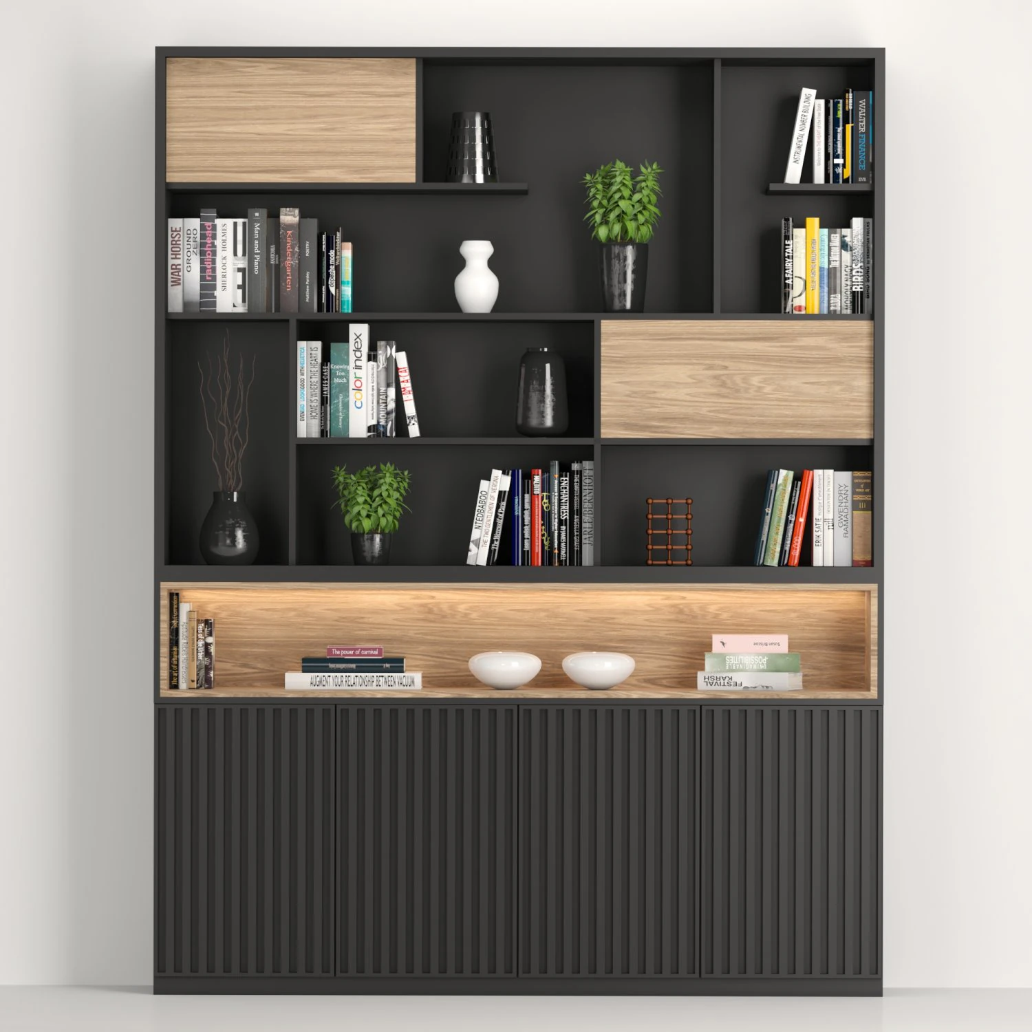 rack and bookcase 02 3D Model .c4d .max .obj .3ds .fbx .stl .blend 