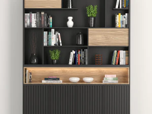 선반과 책장 02 3D 모델