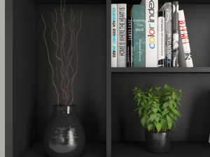 rack and bookcase 02 3Dモデル