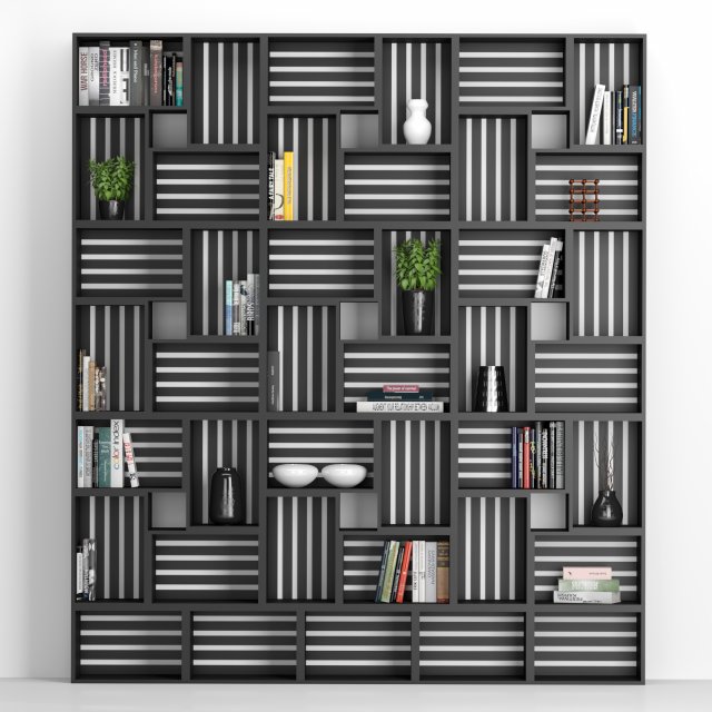 rack and bookcase 03 3Dモデル .c4d .max .obj .3ds .fbx .stl .blend 