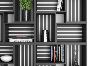 rack and bookcase 03 3Dモデル