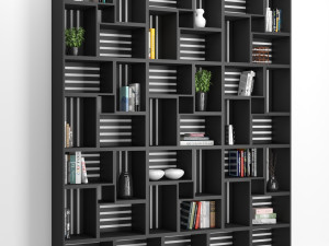 rack and bookcase 03 3Dモデル