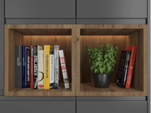 rack and bookcase 04 3D Model