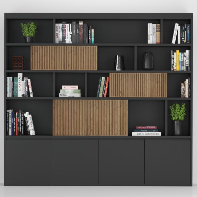 rack and bookcase 05 Modelo 3D .c4d .max .obj .3ds .fbx .stl .blend 