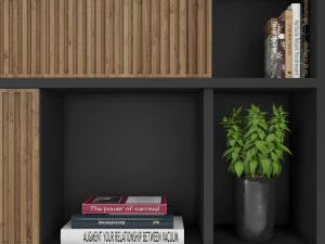 rack and bookcase 05 3D Model