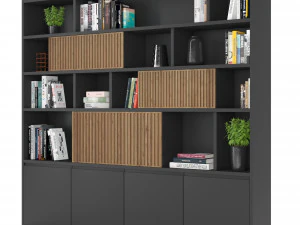 rack and bookcase 05 3D Model