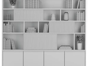 rack and bookcase 05 3D Model