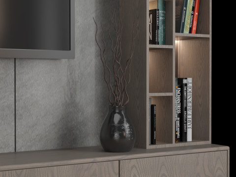 TV WALL 01 3D-Modell