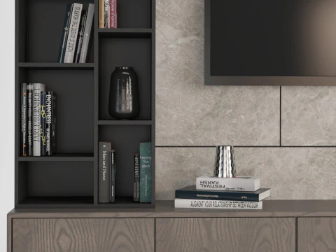 TV Wall 04 3D Model