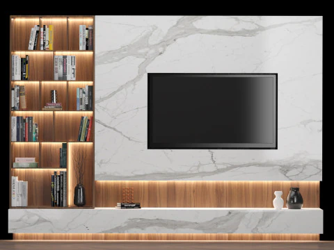 テレビウォール 05 3Dモデル