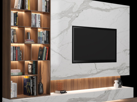 TV Wall 05 Modèle 3D