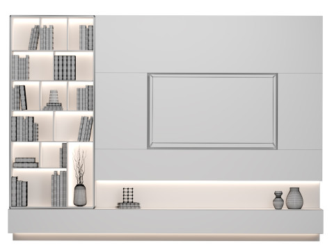 TV Wall 05 Modèle 3D