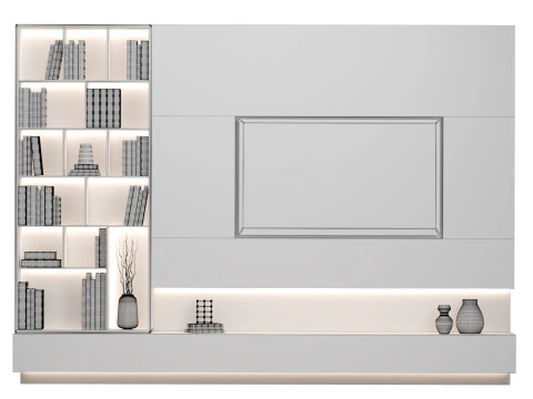 テレビウォール 05 3Dモデル