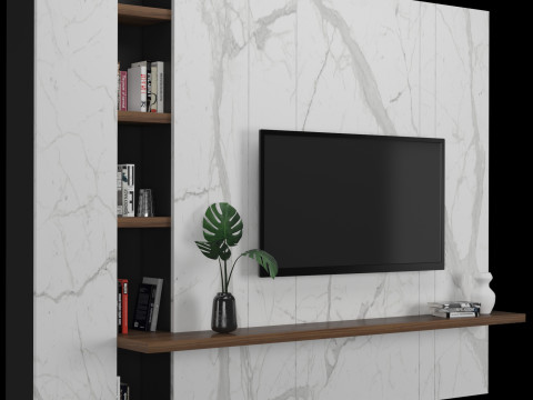 TV Wall 06 Model 3D