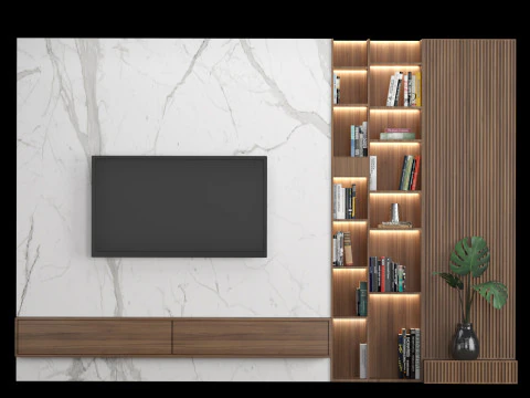 テレビウォール 07 3Dモデル