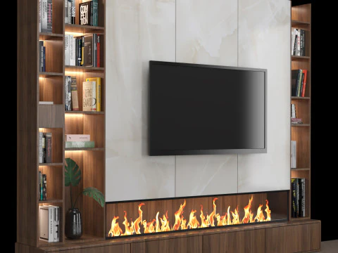 TV Wall 08 3D Model