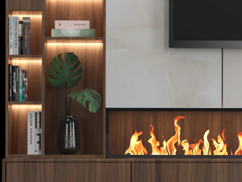 TV Wall 08 3D Model