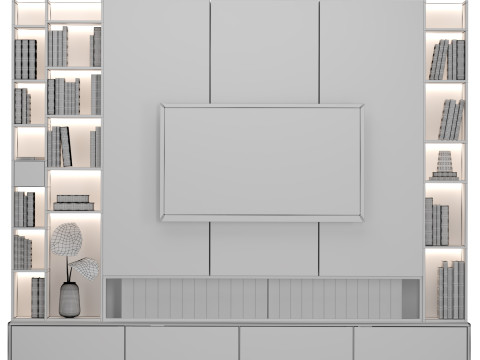 TV Wall 08 Modèle 3D