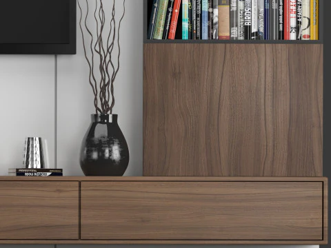 TV Wall 09 3D Model