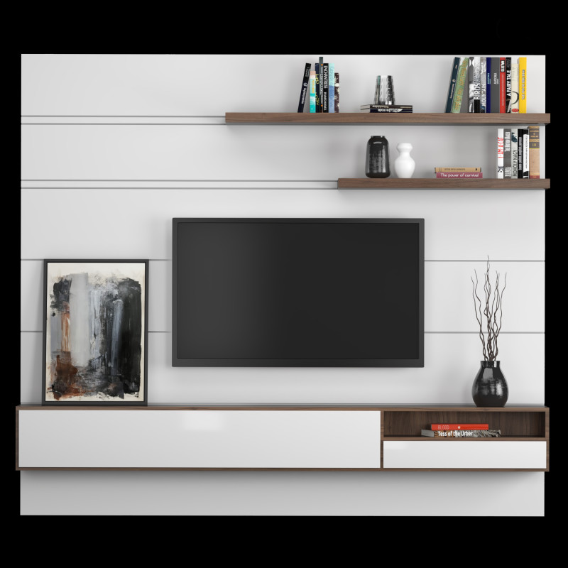 TV Wall 10 3D Model .c4d .max .obj .3ds .fbx .stl .blend