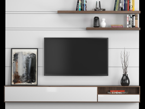 TV Wall 10 3D Model