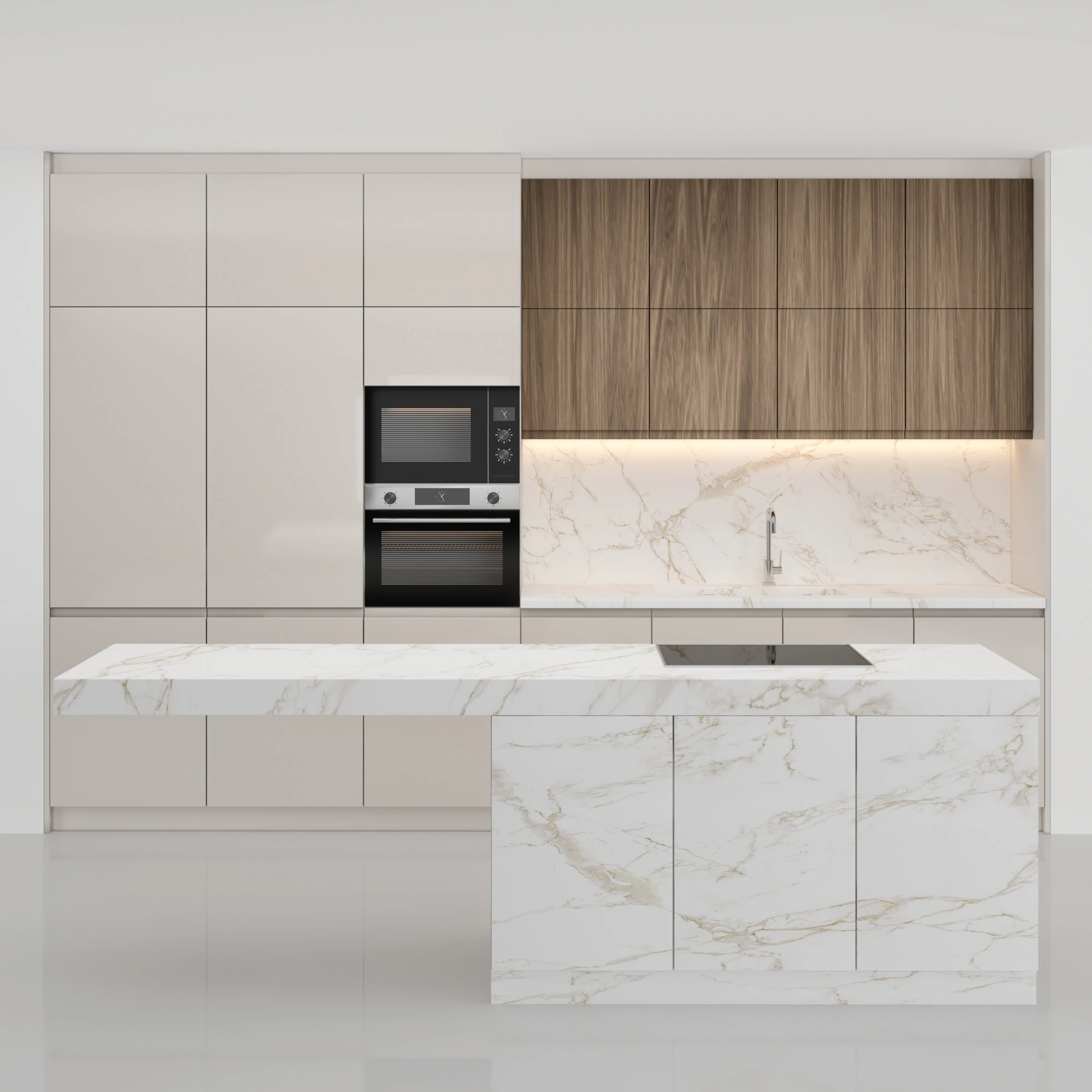 Kitchen 14 3D Model .c4d .max .obj .3ds .fbx .stl .blend 