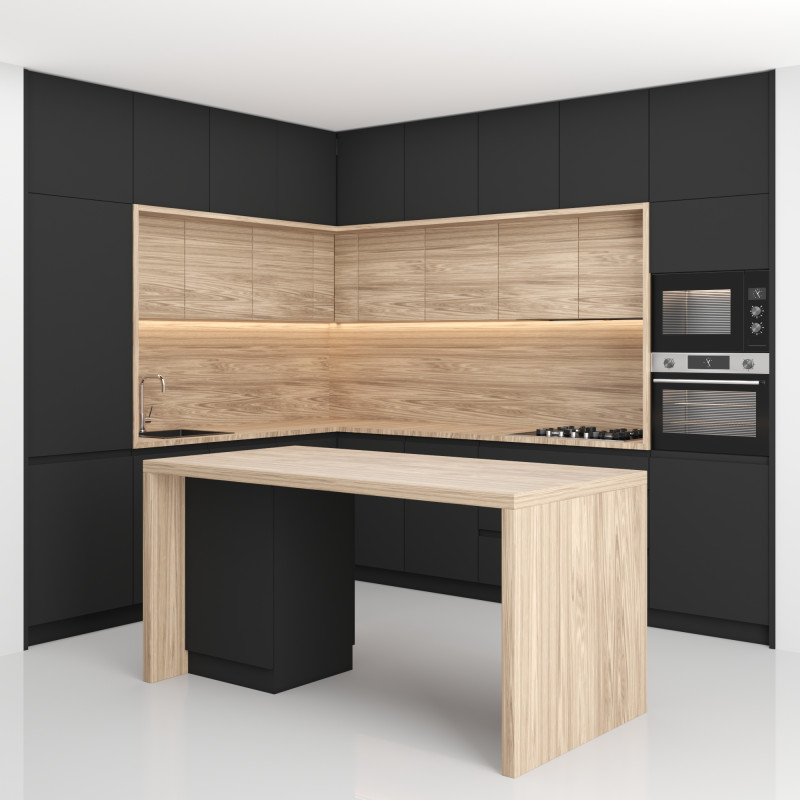 Kitchen 17 3D Model .c4d .max .obj .3ds .fbx .stl .blend 