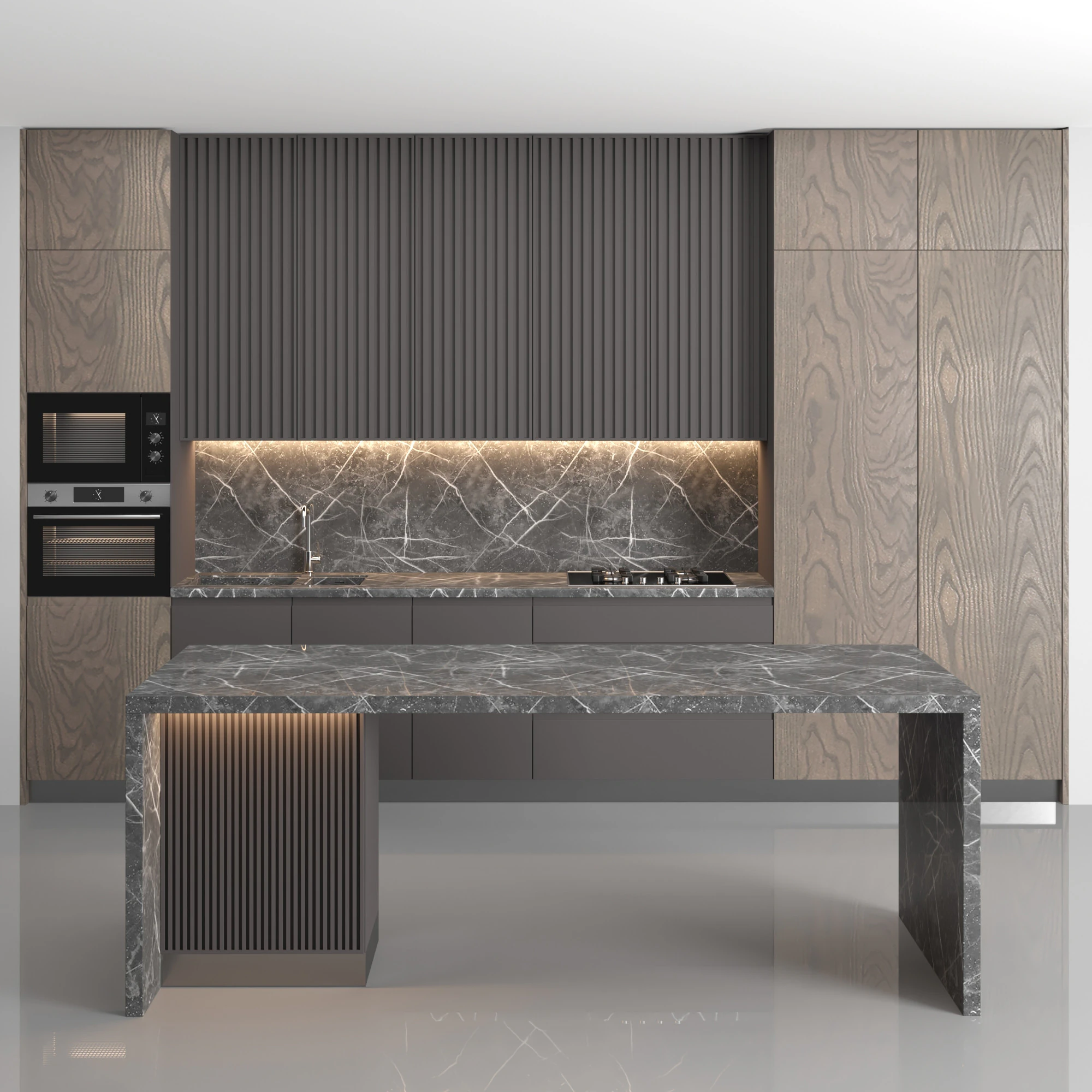 Kitchen 19 3D Model .c4d .max .obj .3ds .fbx .stl .blend