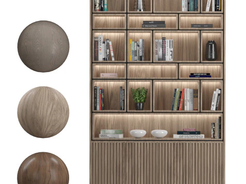 Rack and Bookcase 06 3D Model