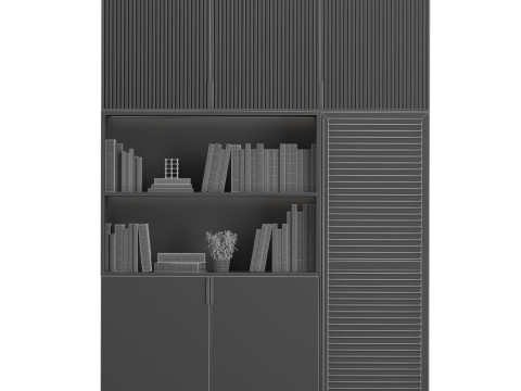 Cabinet with shelves 07 3D Модель