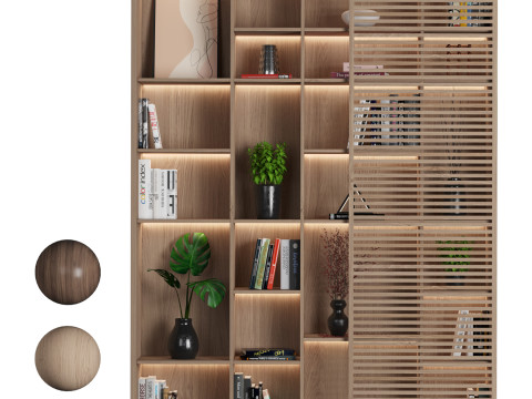 Rack and Bookcase 10 Model 3D
