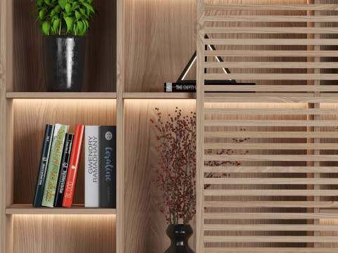 Rack and Bookcase 10 3D Model