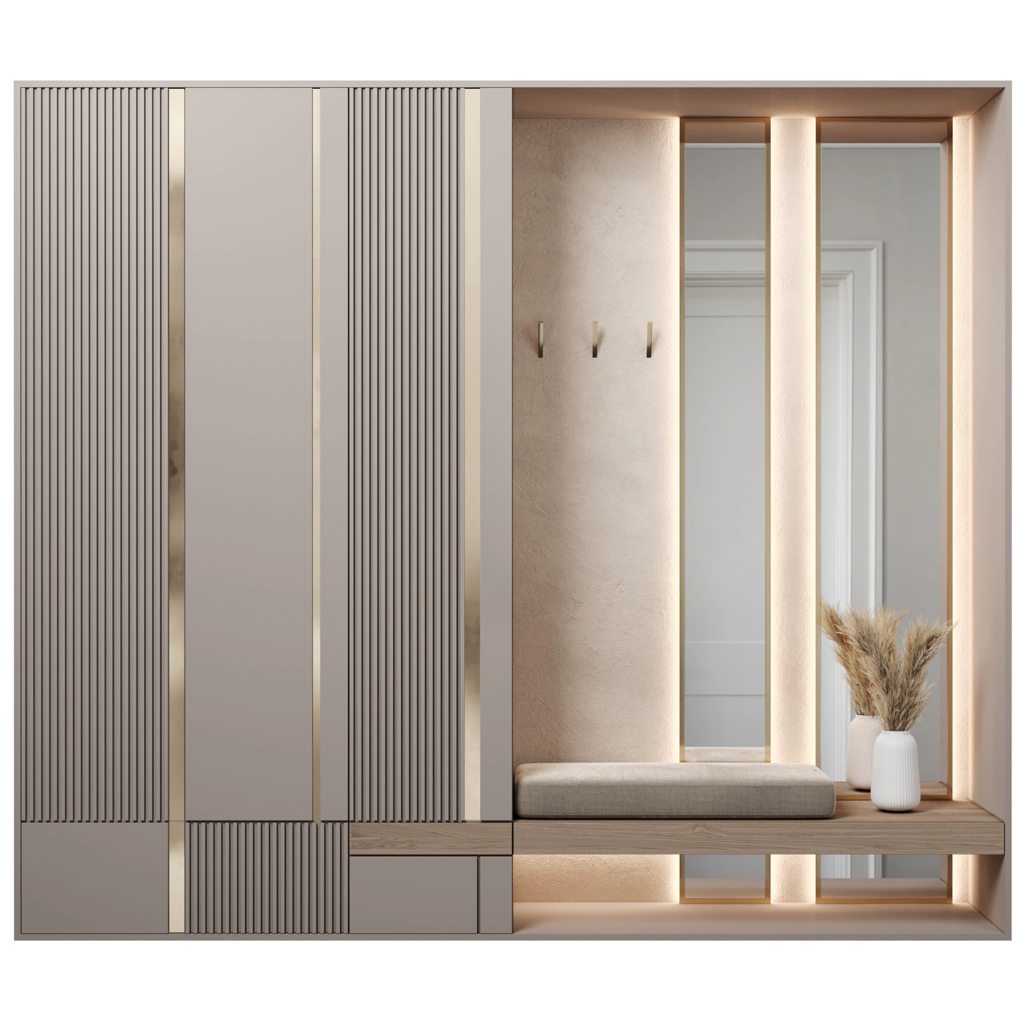 Hallway 11 3D Model .c4d .max .obj .3ds .fbx .stl .blend 