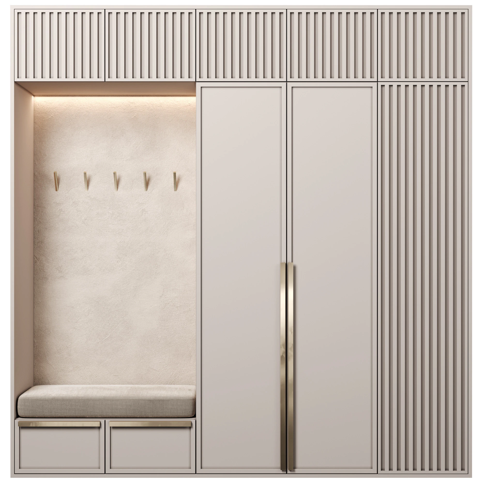 Hallway 13 3D Model .c4d .max .obj .3ds .fbx .stl .blend 