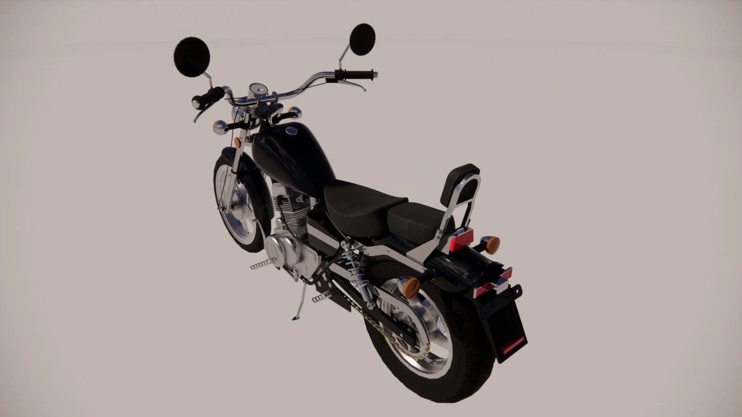 Honda cmx 250 rebel- 3D Model .c4d .max .obj .3ds .fbx .stl .blend 
